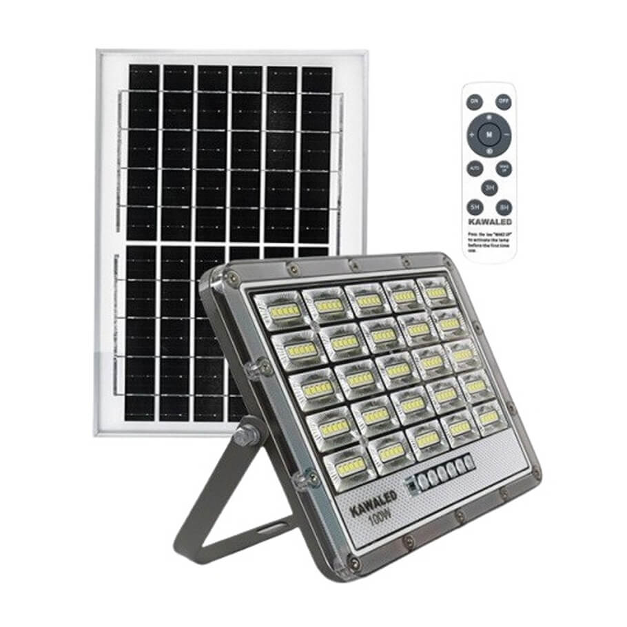 Đèn pha LED năng lượng mặt trời 100W KAWALED SL1-100W